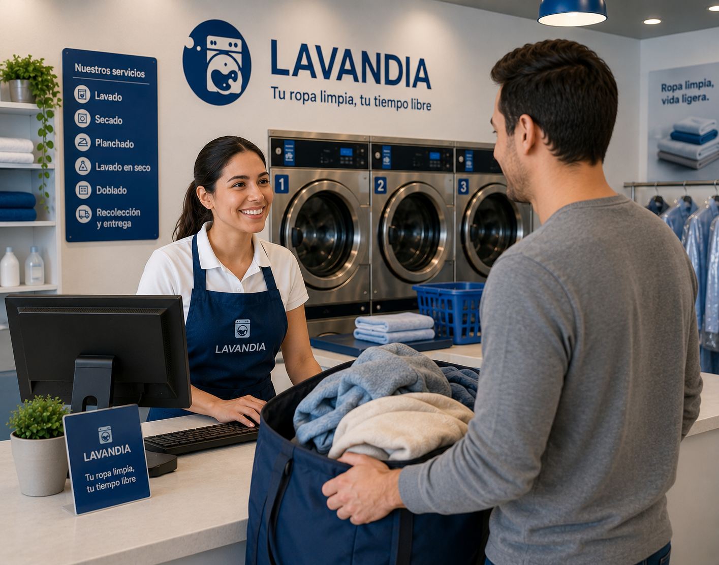 Placeholder de una composición visual para el dashboard de Lavandia, que se reemplazará después con una imagen real